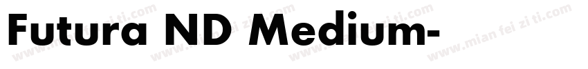 Futura ND Medium字体转换
